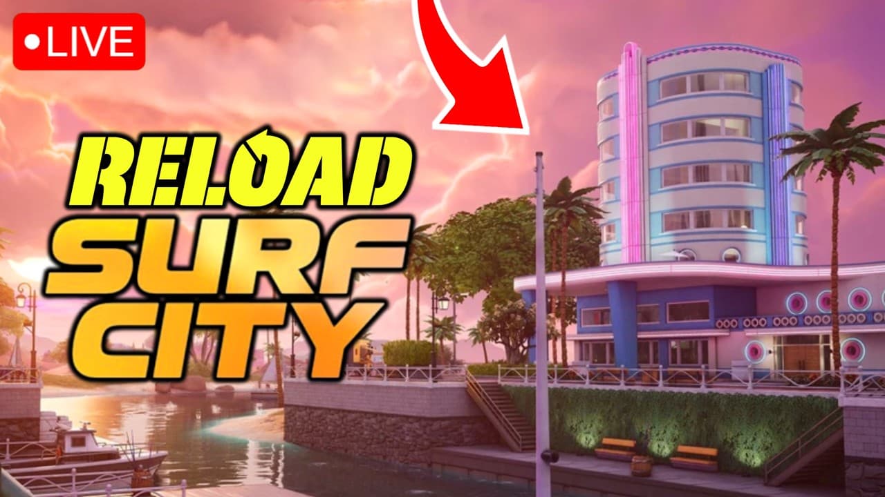 LIVE 🔴 New Surf City Reload Map TOMORROW! by LizardArtist